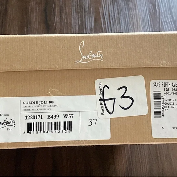 Christian Louboutin Goldie Joli Embellished Satin heels - Picture 4 of 5